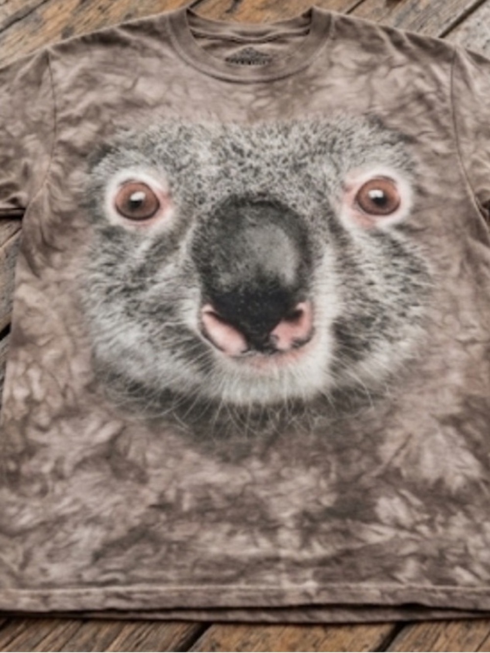 The mountain koala, bear shirt, size medium